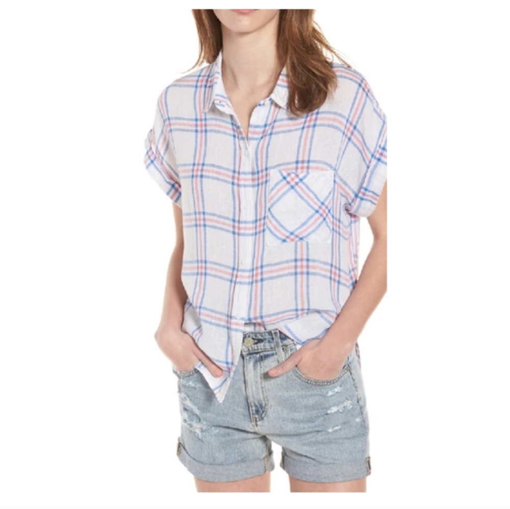 Rails Whitney linen/rayon shirt size xs